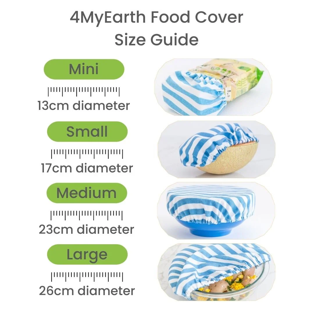 4MyEarth Reusable Cotton Food Cover - Set of 4 - Image 4