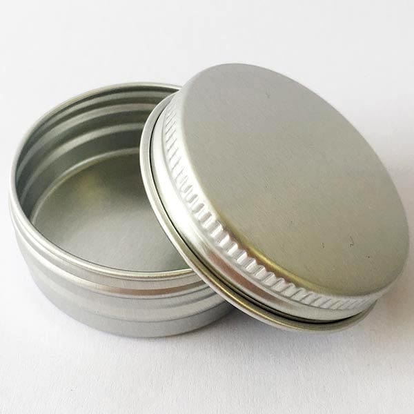 Aluminium Round Reusable Container with Lid - 15ml