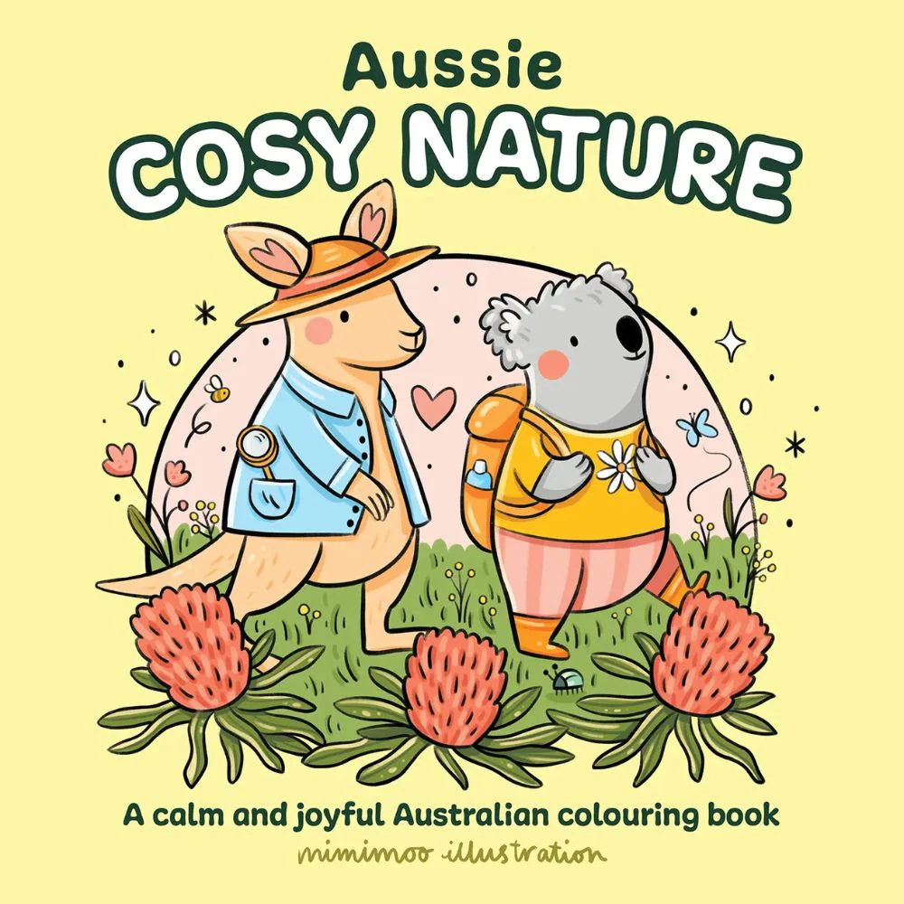 Aussie Cosy Nature Colouring Book