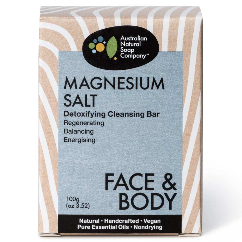 Australian Natural Soap Company Face & Body Bar - Magnesium Salt - Image 2