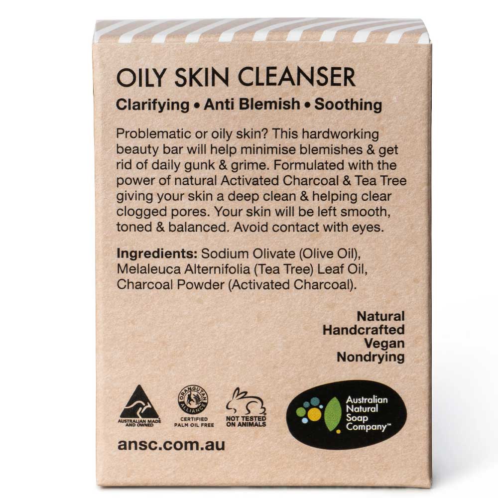 Australian Natural Soap Company Charcoal Face Cleanser Bar - Oily Skin - Image 4