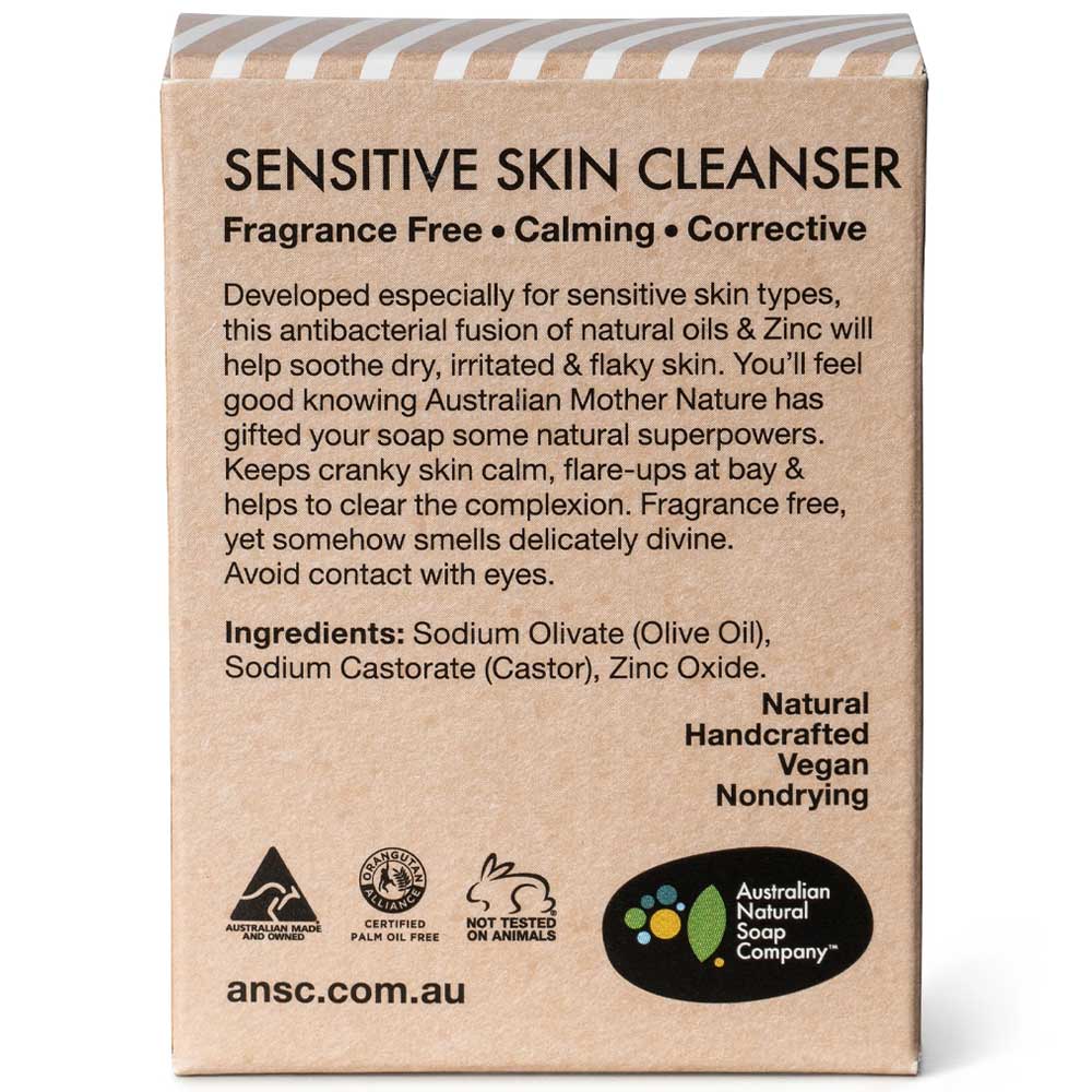 Australian Natural Soap Company Face Cleanser Bar - Sensitive Skin (Calamine) - Image 3
