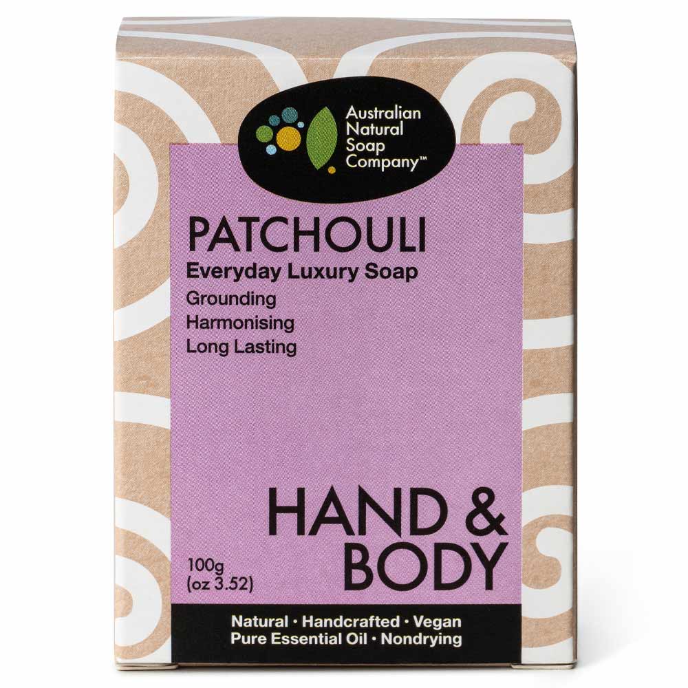 Australian Natural Soap Company Hand & Body Soap Bar - Patchouli - Image 2