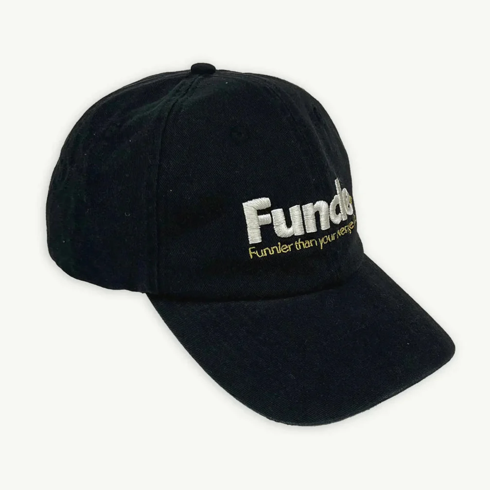 Banabae Adult Washed Baseball Cap - Black Funcle - Image 3