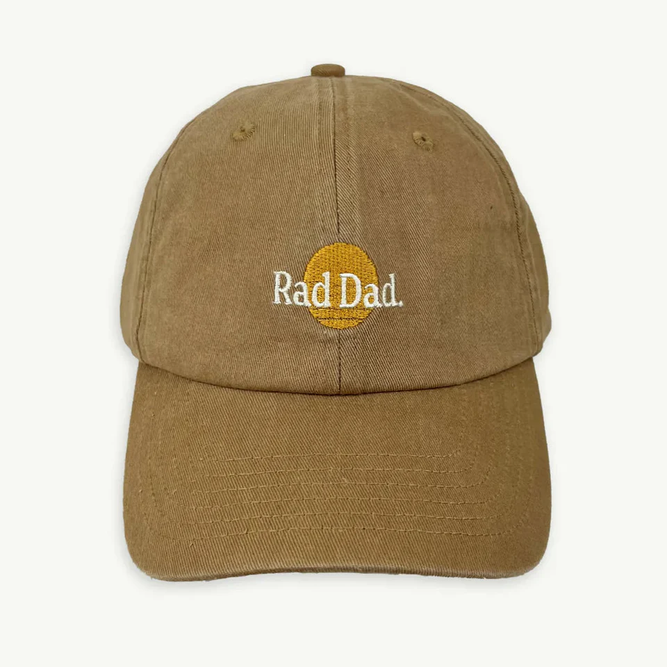 Banabae Adult Washed Baseball Cap - Rad Dad Desert Sand - Image 5