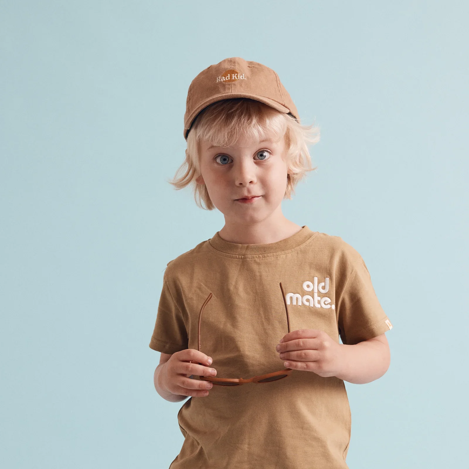 Banabae Kids Washed Baseball Cap - Rad Kid Desert Sand - Image 3