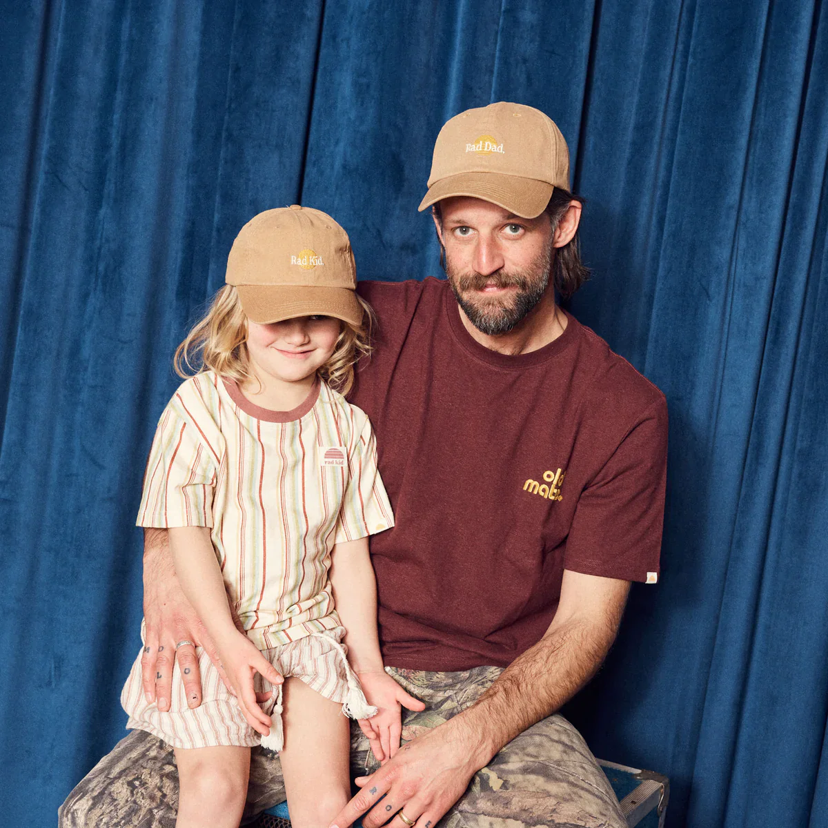 Banabae Kids Washed Baseball Cap - Rad Kid Desert Sand - Image 5