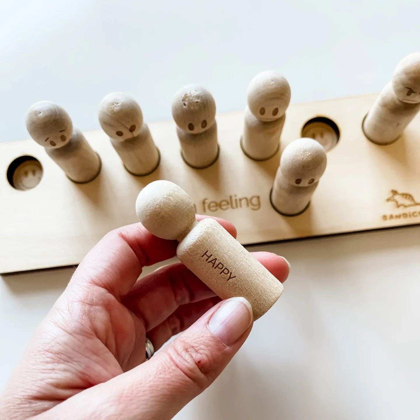 Bandicute Wooden Emotions Peg Dolls - Image 3