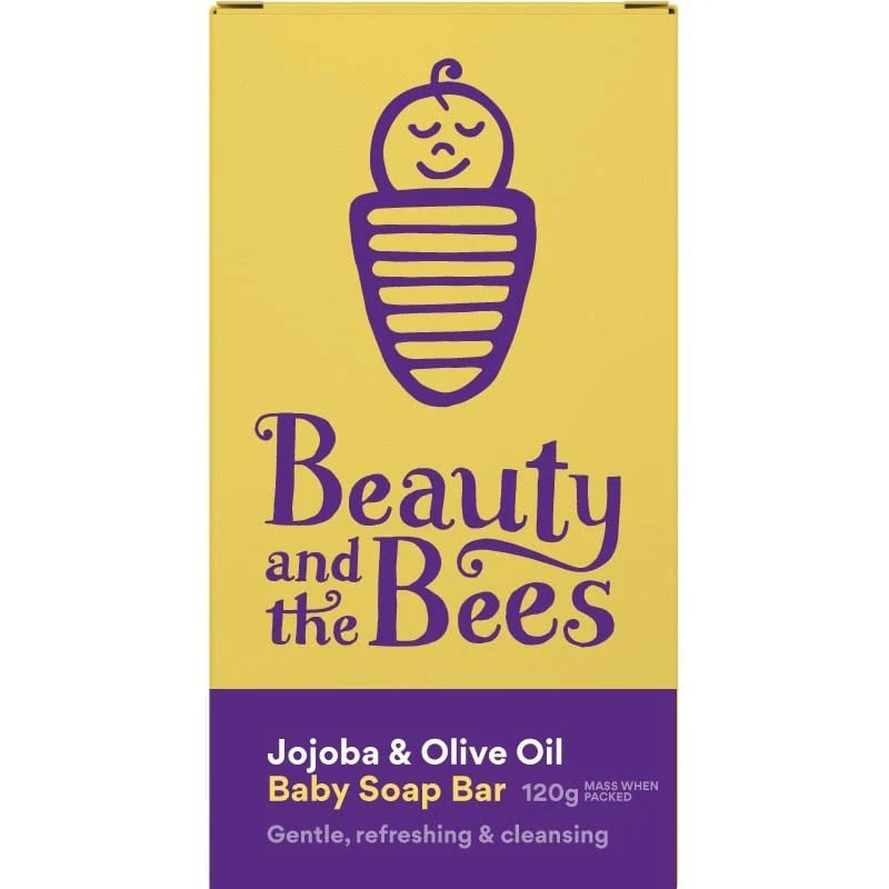 Beauty & the Bees Baby Soap Bar 120g - Jojoba & Olive Oil - Image 2