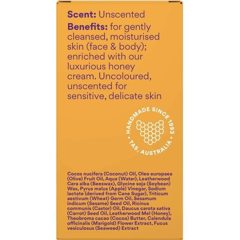 Beauty & the Bees Moisture Cream Real Soap Bar 120g - Honey & Olive Oil - Image 4