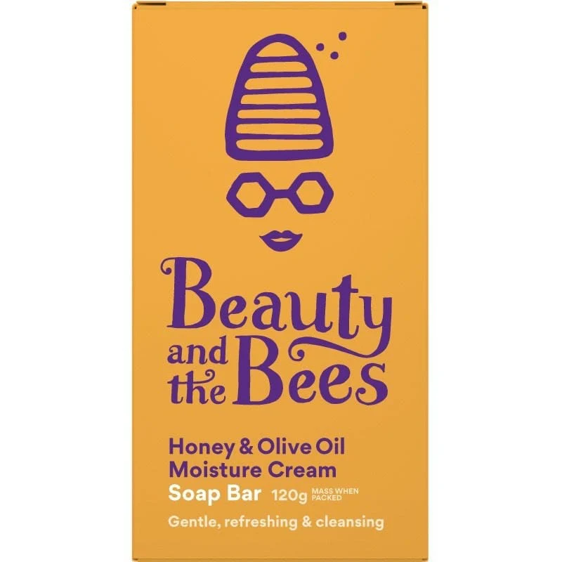 Beauty & the Bees Moisture Cream Real Soap Bar 120g - Honey & Olive Oil - Image 5