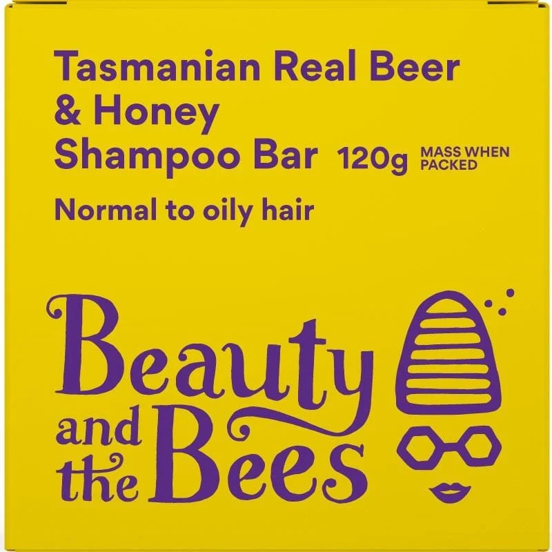 Beauty & the Bees Real Beer & Honey Shampoo Bar 120g - Unscented - Image 5