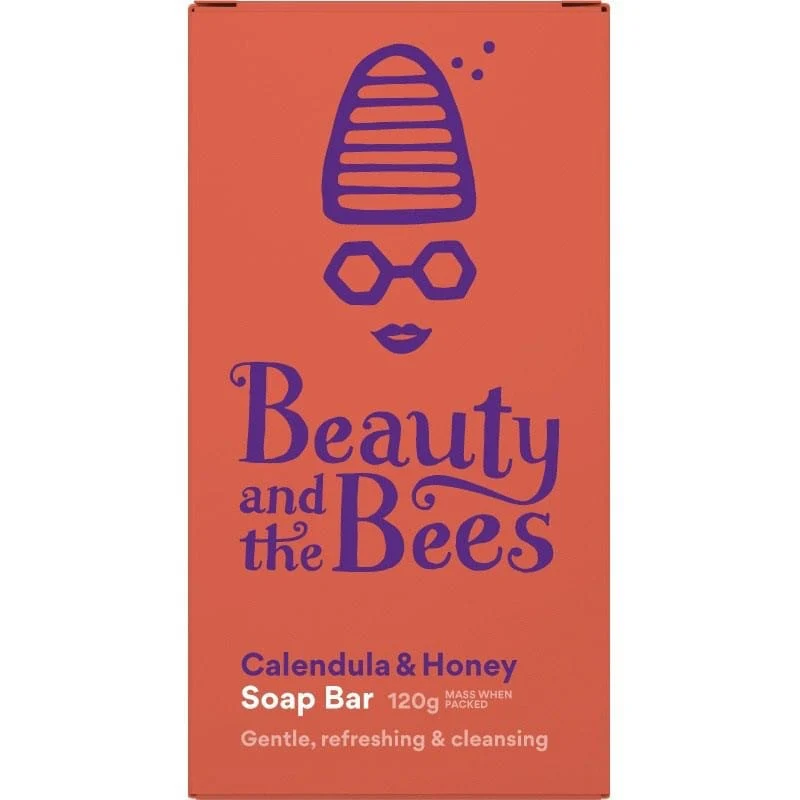 Beauty & the Bees Real Soap Bar 120g - Calendula & Honey - Image 5