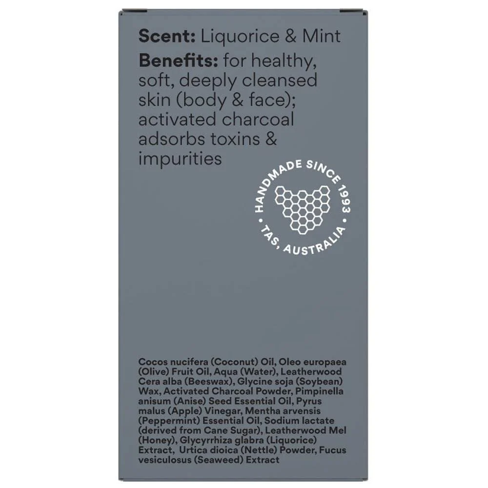 Beauty & the Bees Real Soap Bar 120g - Activated Charcoal & Honey - Image 4