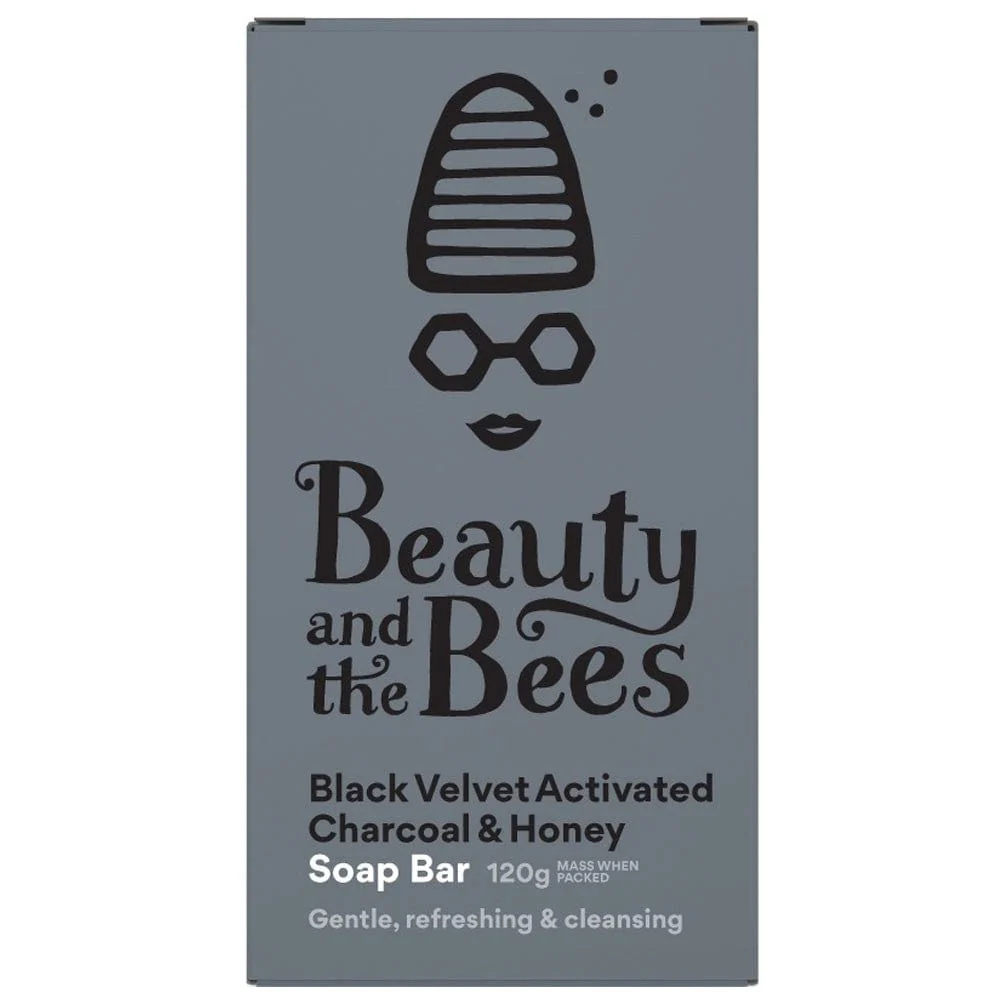 Beauty & the Bees Real Soap Bar 120g - Activated Charcoal & Honey - Image 5
