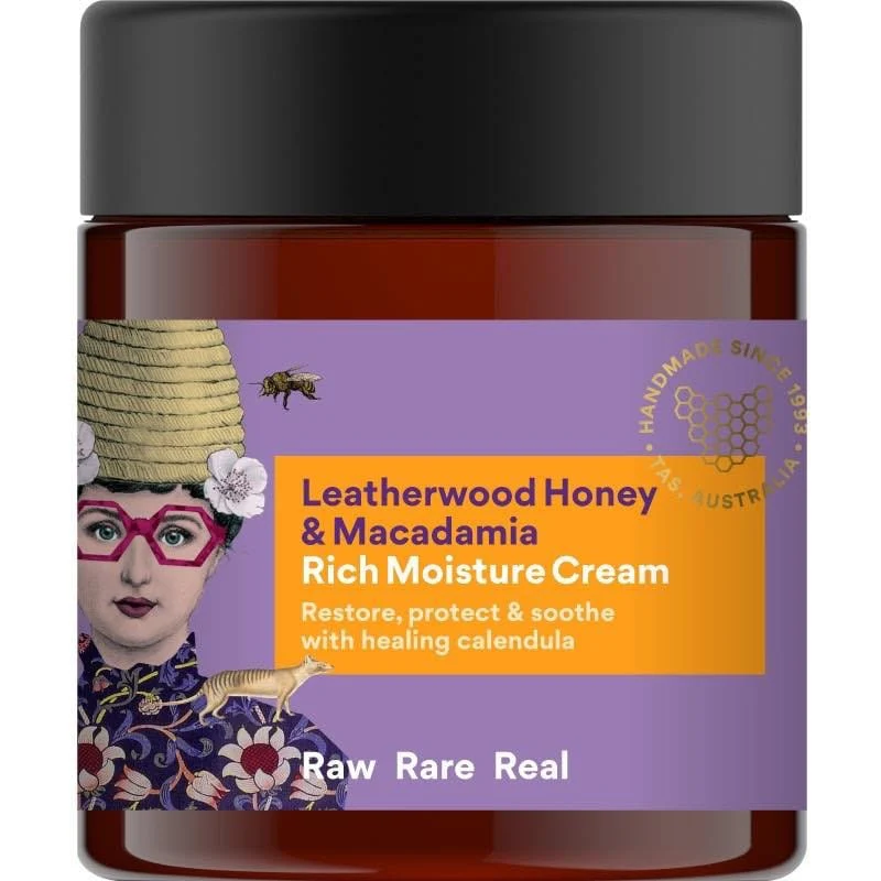 Beauty & the Bees Rich Moisture Cream 120ml - Leatherwood Honey & Macadamia - Image 3