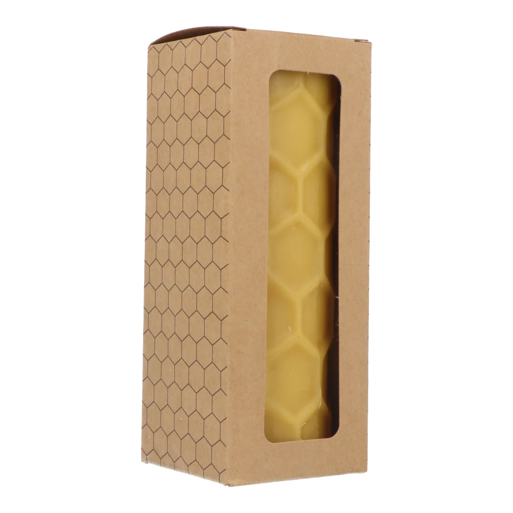 Bens Bees Beeswax Candle - Honeycomb Pattern (approx. 22 hours burn time) - Image 2