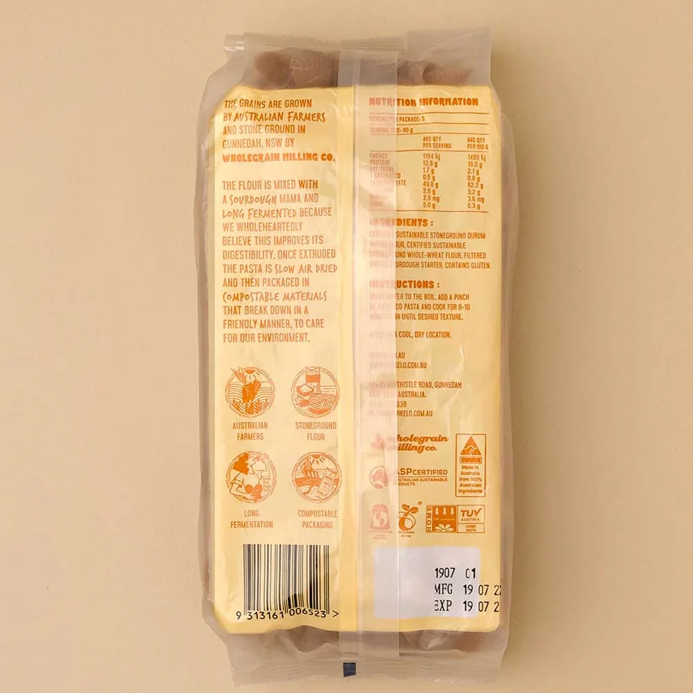 Berkelo Sourdough Pasta 400g Wholewheat Penne - Image 2