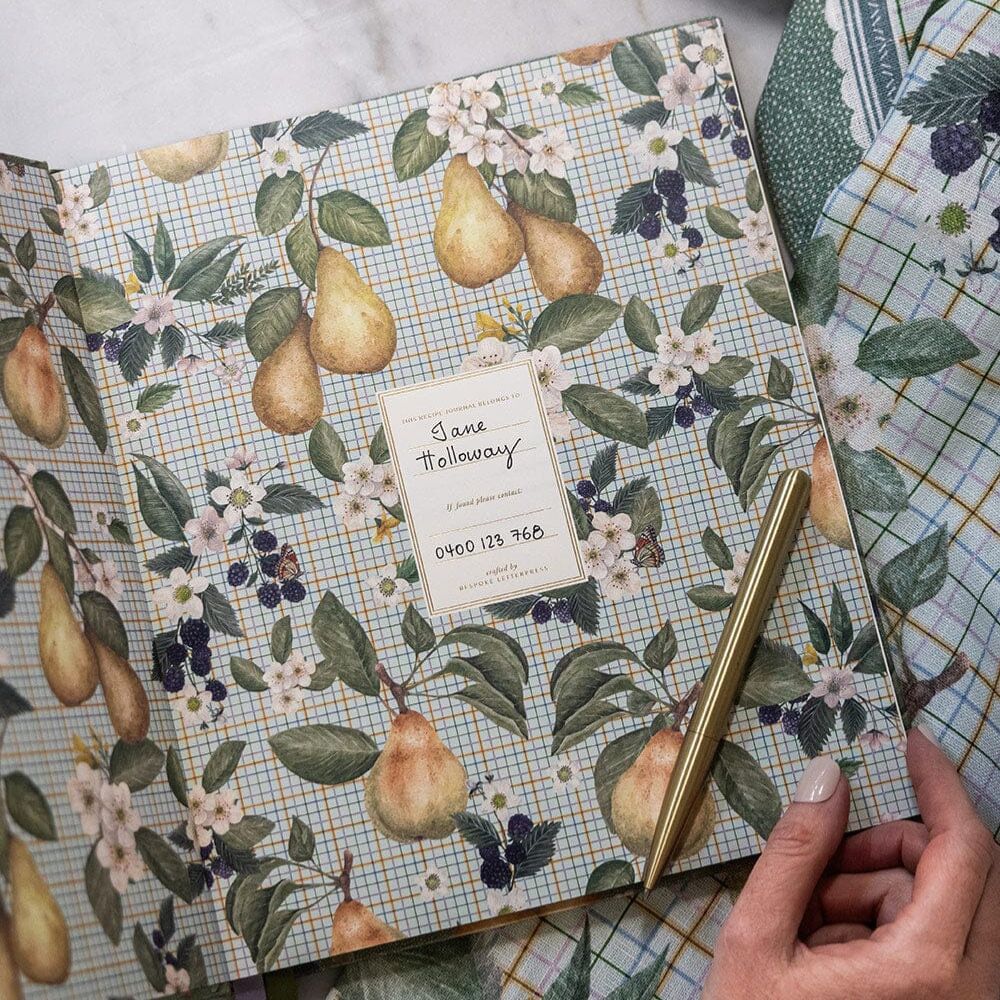 Bespoke Letterpress Heirloom Recipe Book Journal - Image 3