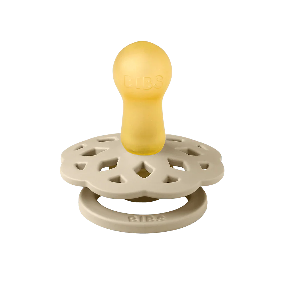 Bibs Round Boheme Natural Dummy Pacifier - Vanilla/Peach - Image 5