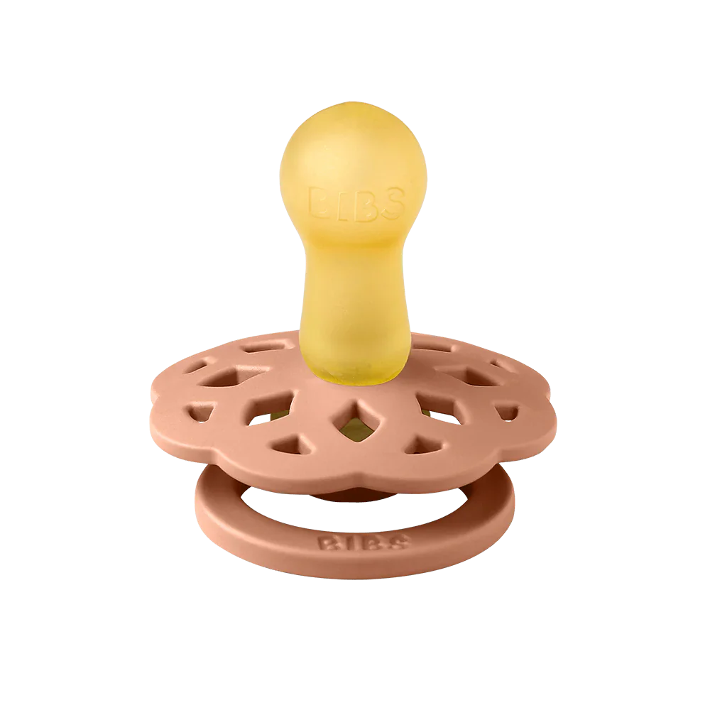 Bibs Round Boheme Natural Dummy Pacifier - Vanilla/Peach - Image 6