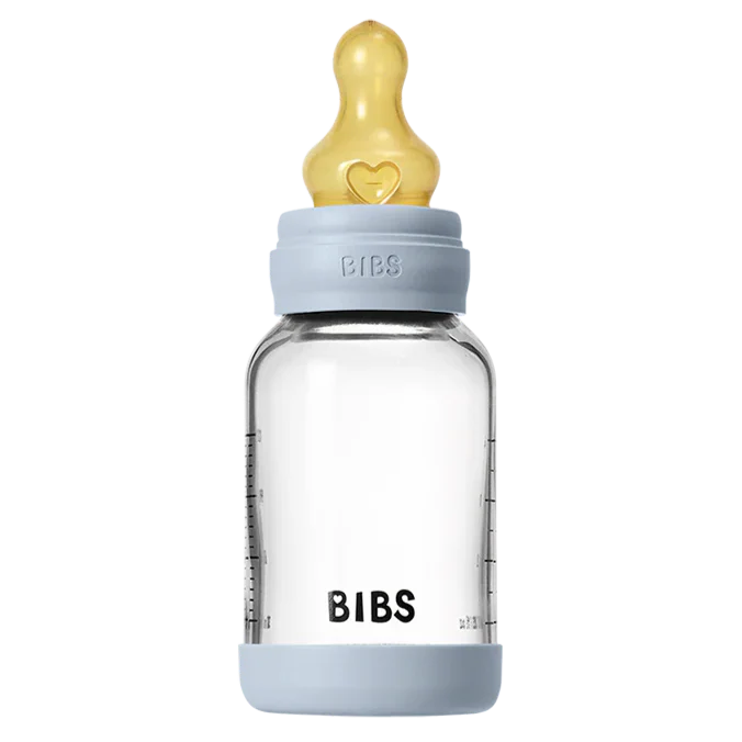 Bibs Glass Baby Bottle Complete Set 120ml - Latex - Image 7