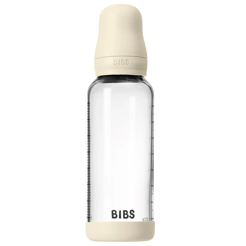 Bibs Glass Baby Bottle Complete Set 240ml - Latex - Image 10