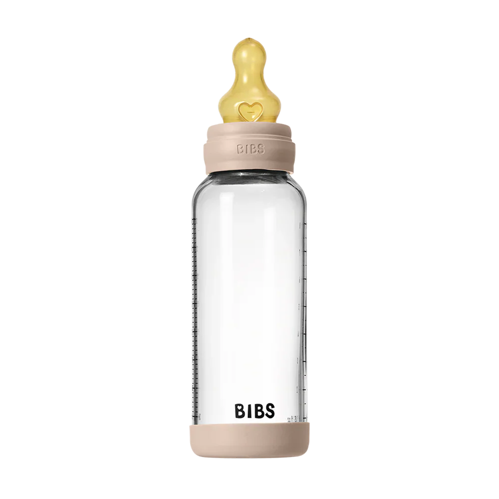 Bibs Glass Baby Bottle Complete Set 240ml - Latex - Image 8