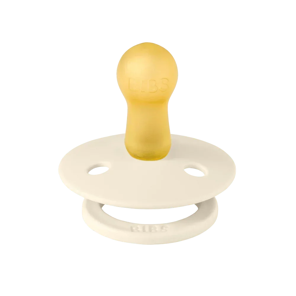 Bibs Round Natural Dummy Pacifier - Urban Garden - Bumblebee Ivory Mix - Image 4