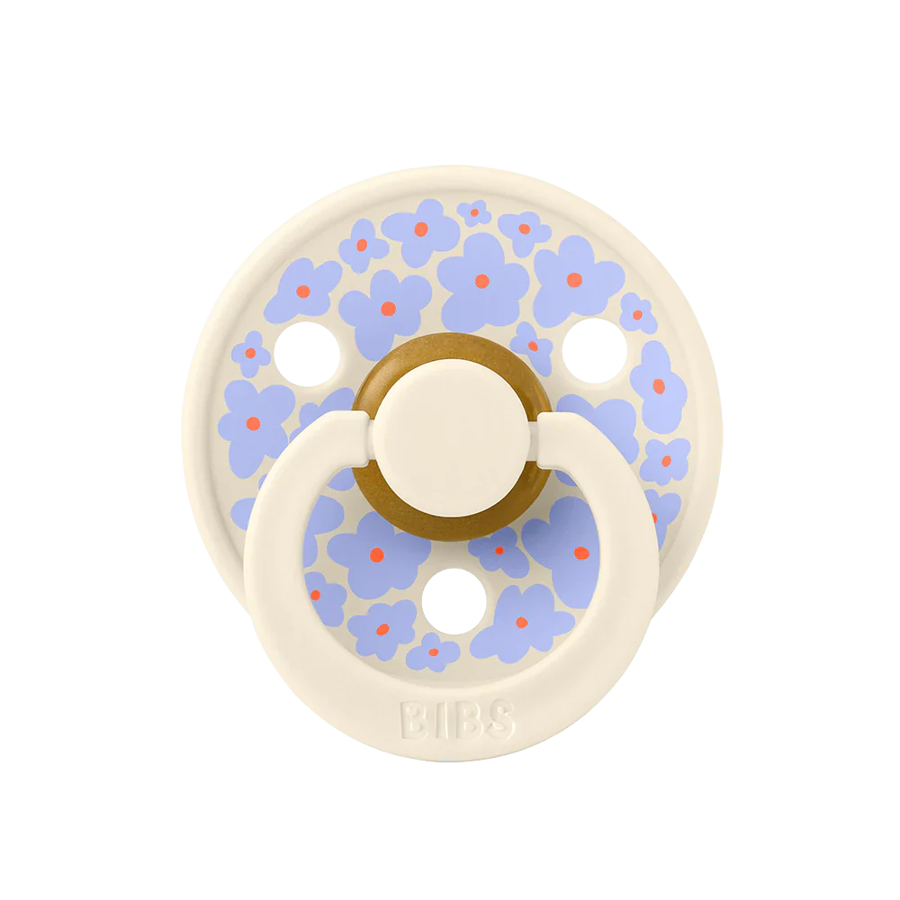 Bibs Round Natural Dummy Pacifier - Studio Collection - Jasmine Ivory Mix - Image 4