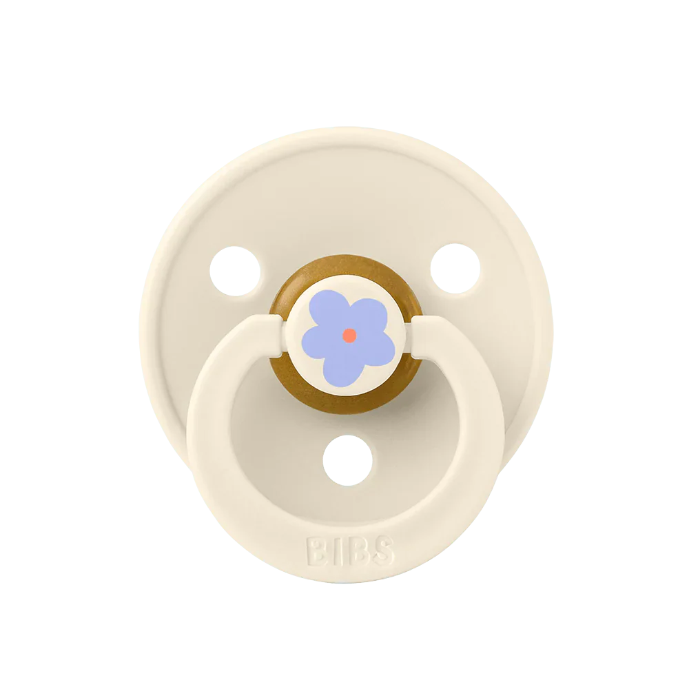 Bibs Round Natural Dummy Pacifier - Studio Collection - Jasmine Ivory Mix - Image 5