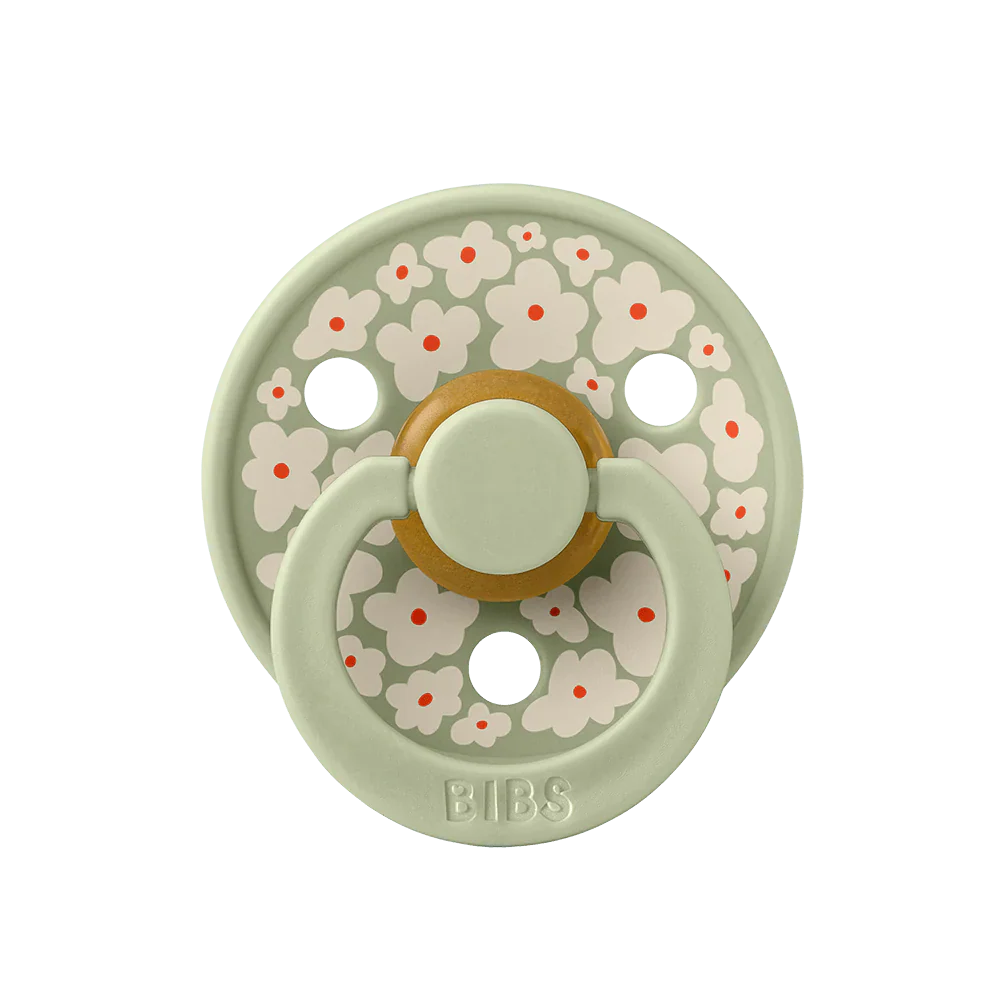 Bibs Round Natural Dummy Pacifier - Studio Collection - Jasmine Sage Mix - Image 4
