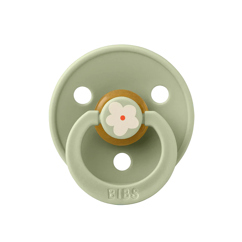 Bibs Round Natural Dummy Pacifier - Studio Collection - Jasmine Sage Mix - Image 5