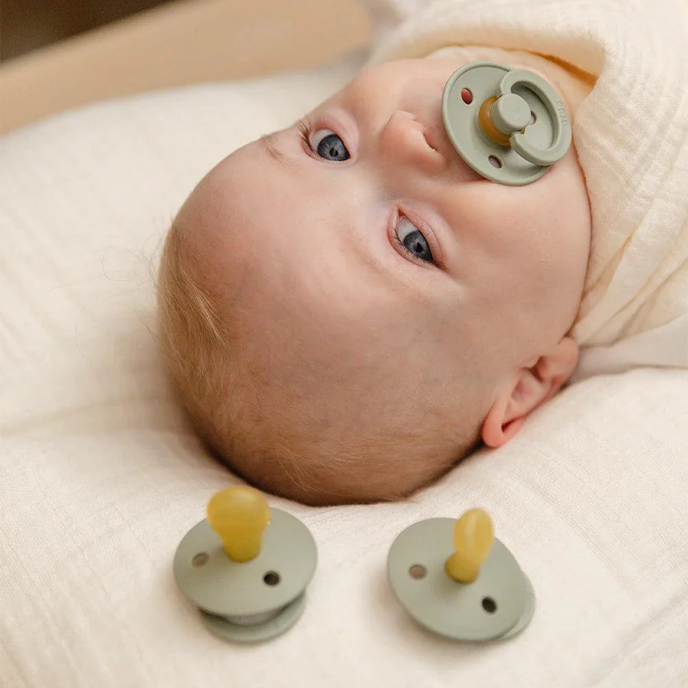 Bibs Natural Dummy Pacifier - Try It 3 Pack Anatomical, Round, Symmetrical - Image 2