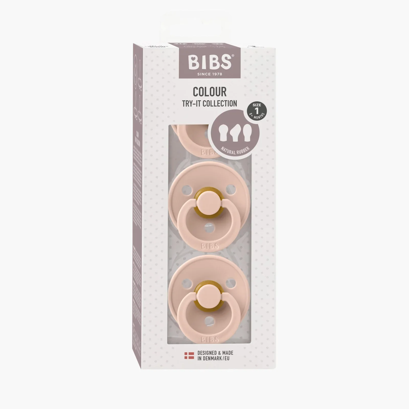 Bibs Natural Dummy Pacifier - Try It 3 Pack Anatomical, Round, Symmetrical - Image 7