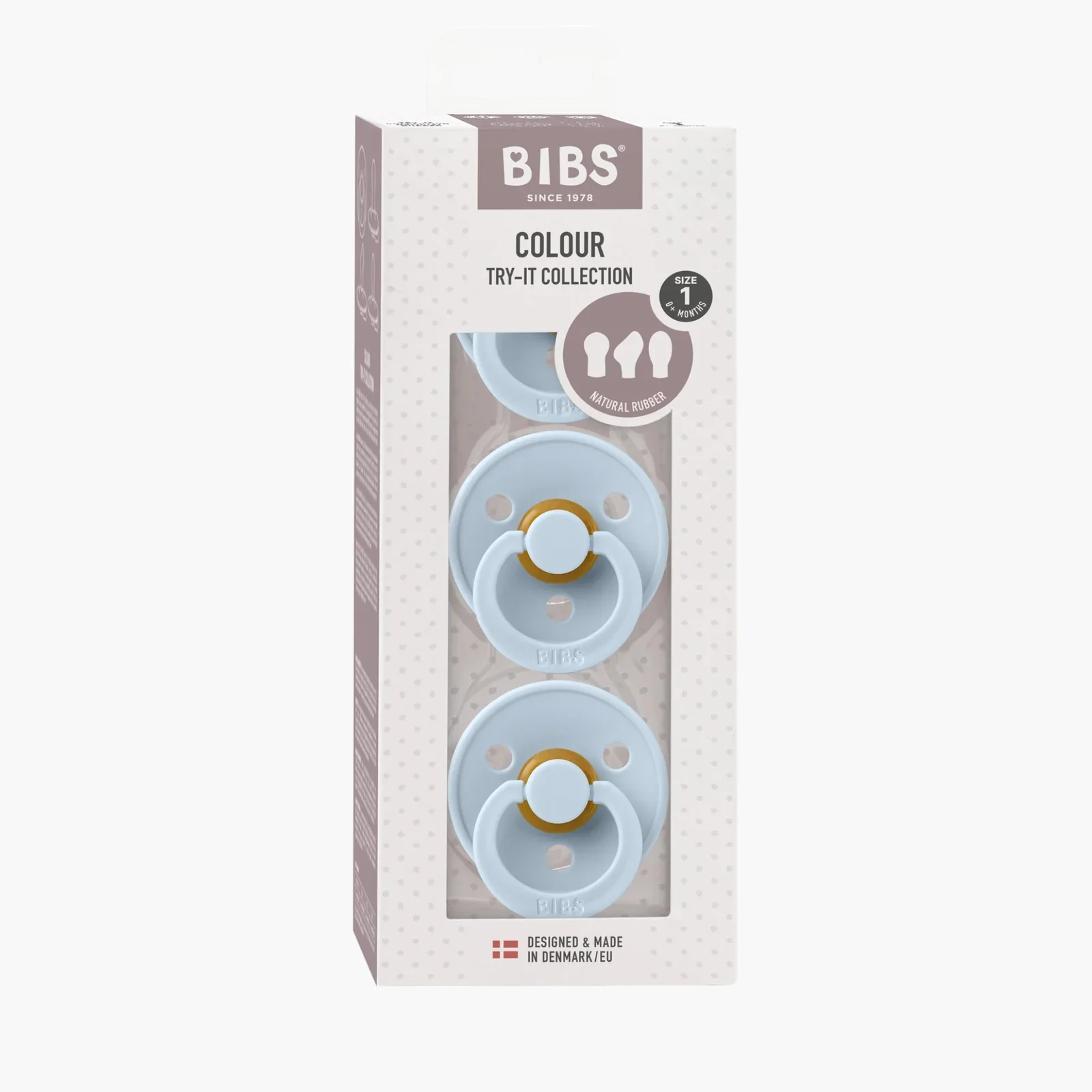 Bibs Natural Dummy Pacifier - Try It 3 Pack Anatomical, Round, Symmetrical - Image 8