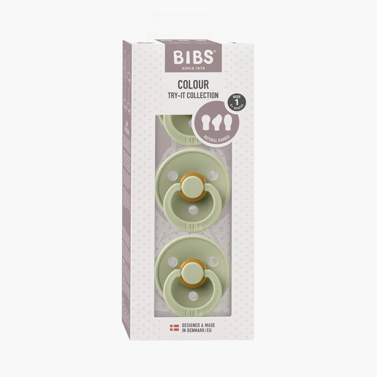 Bibs Natural Dummy Pacifier - Try It 3 Pack Anatomical, Round, Symmetrical - Image 9