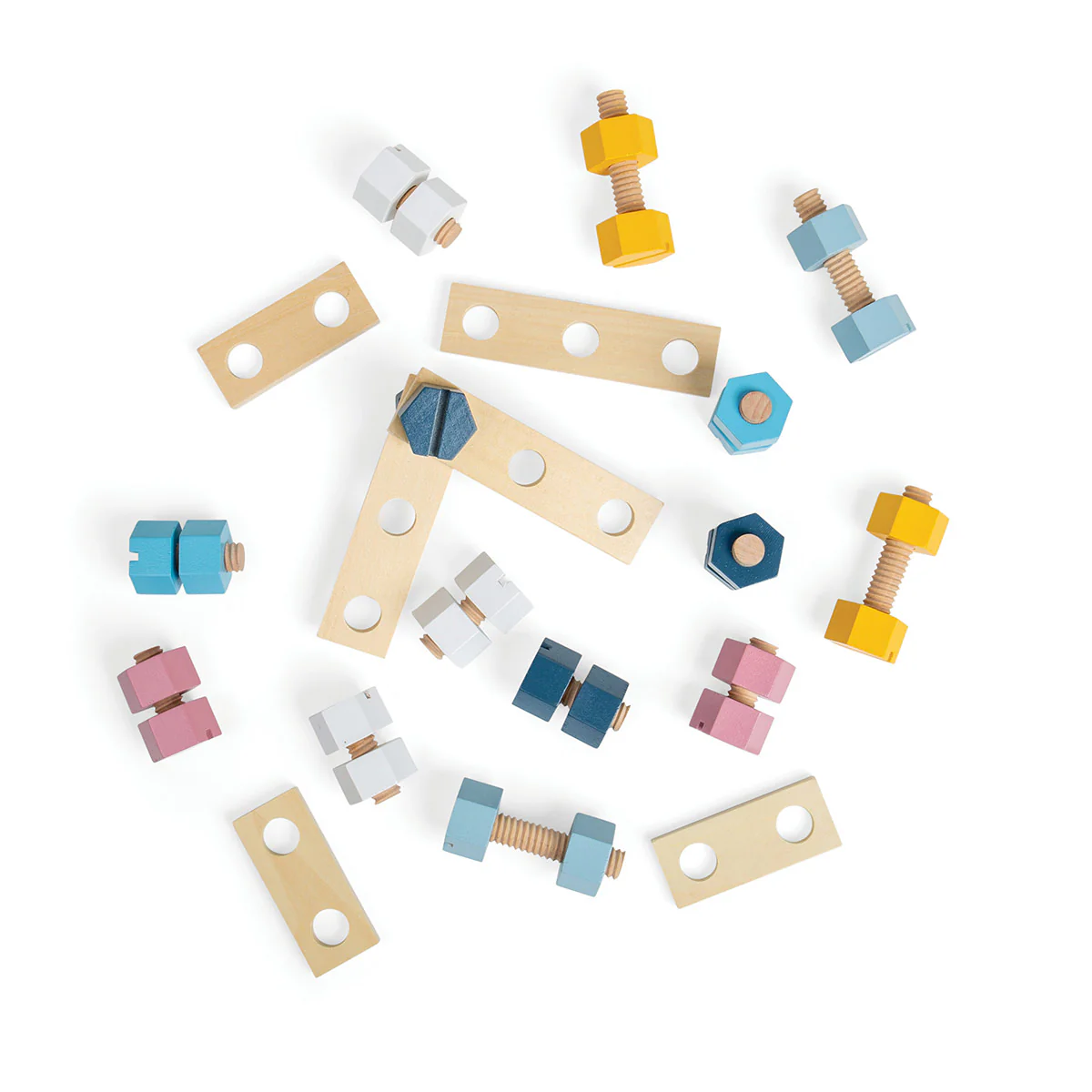 Bigjigs Toys Crate of Nuts & Bolts - Image 6
