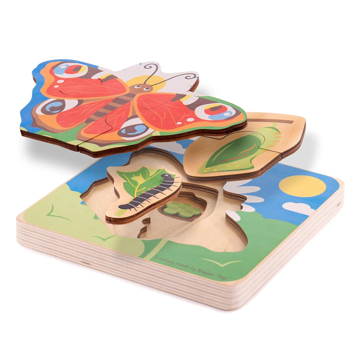 Bigjigs Toys Lifecycle Puzzle Butterfly - Image 3