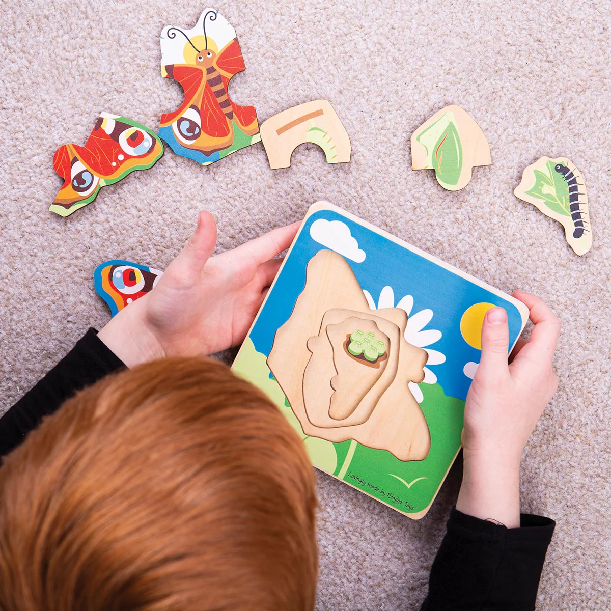 Bigjigs Toys Lifecycle Puzzle Butterfly - Image 4