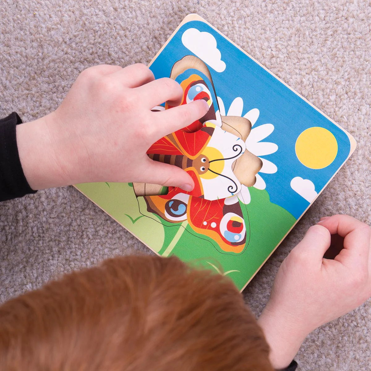 Bigjigs Toys Lifecycle Puzzle Butterfly - Image 5