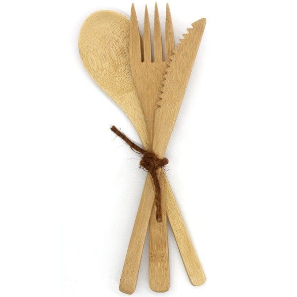 Biome Bamboo Cutlery Set with Case - 3 piece - Image 2