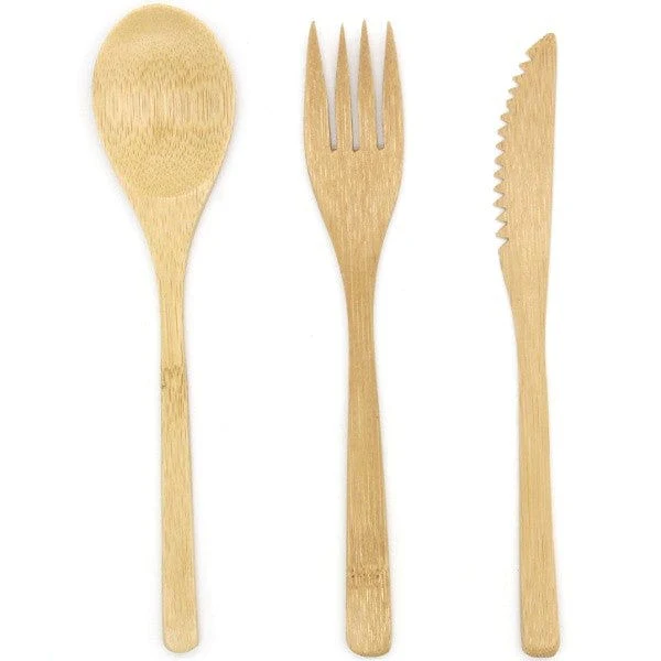 Biome Bamboo Cutlery Set with Case - 3 piece - Image 3