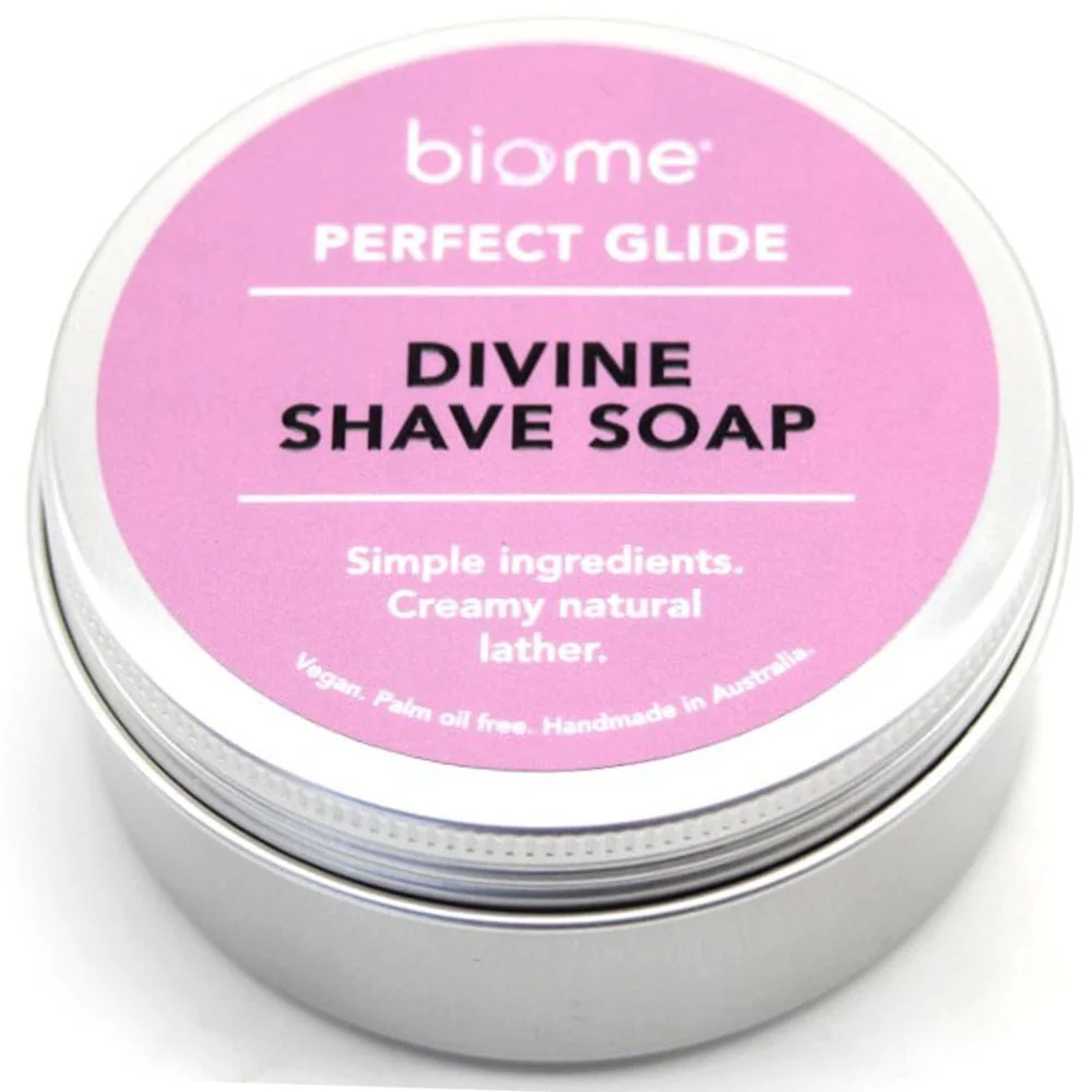 Biome Divine Shave Soap in Tin 120g - Image 3