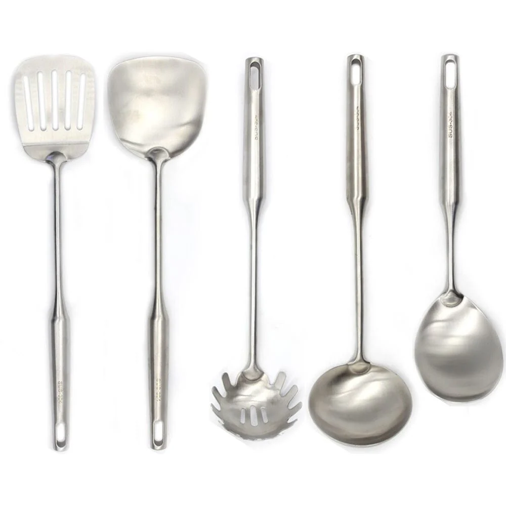 Biome Stainless Steel 5pc Kitchen Utensil Set - Image 2