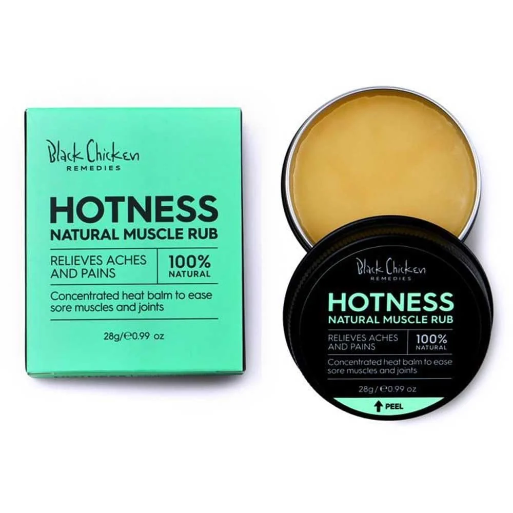 Black Chicken Remedies Hotness Natural Muscle Rub 28g - Image 3
