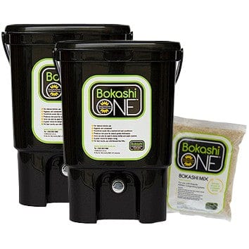 Bokashi Compost Bin Two Bin Set - 2 X Black