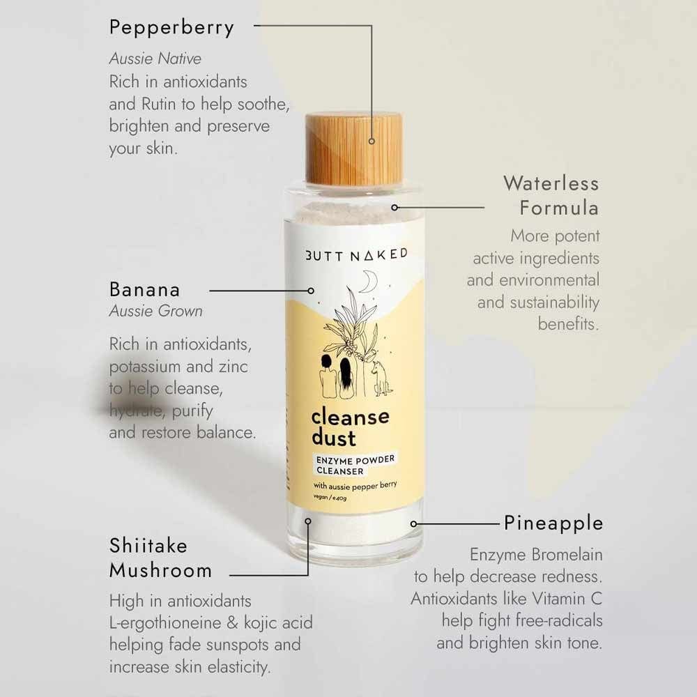 Butt Naked Enzyme Powder Cleanser Dust 40g - Image 5