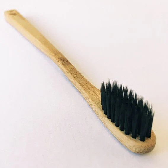 Charcoal Toothbrush Bamboo Adult - Medium - Image 3
