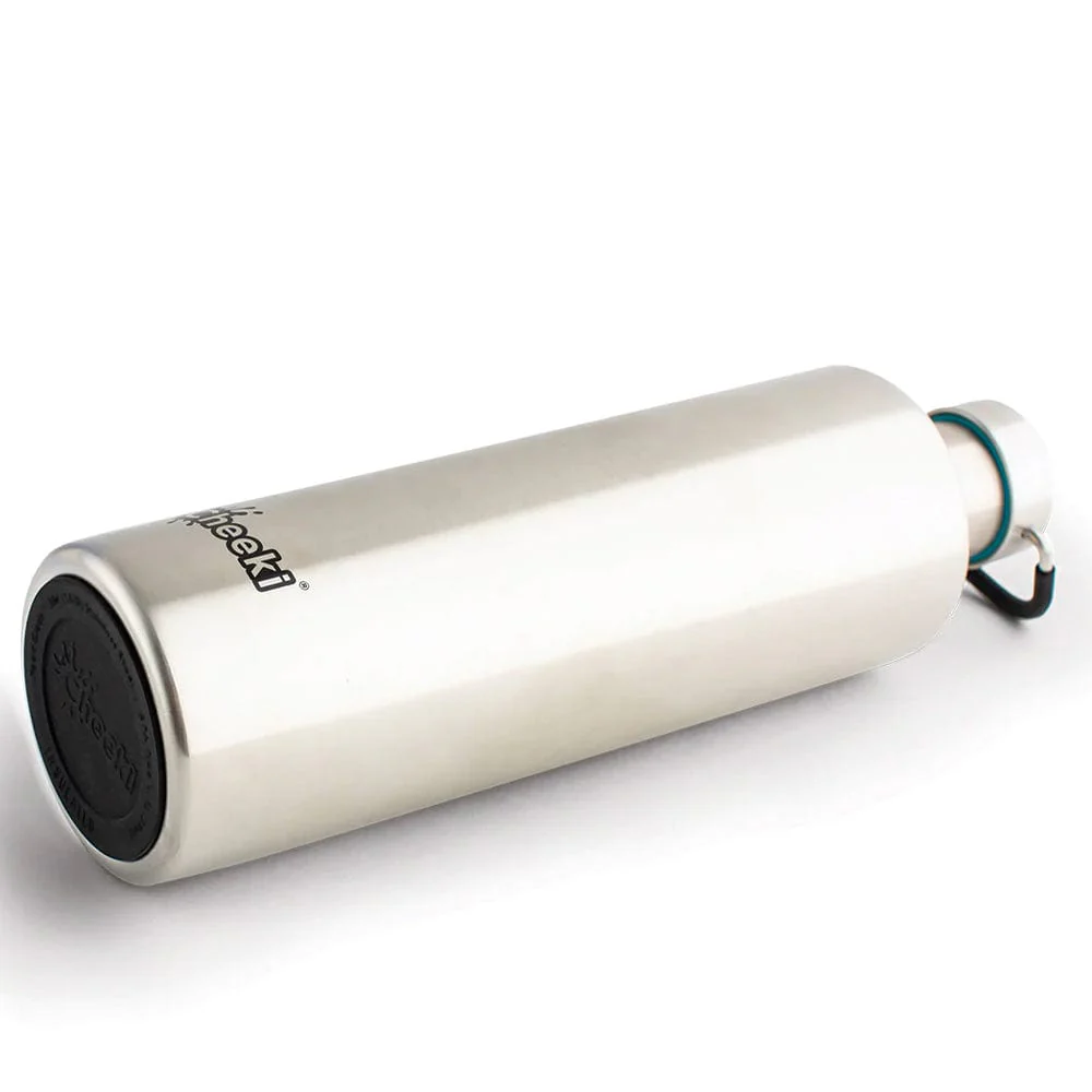 Cheeki 1 Litre Stainless Steel Insulated Bottle - Silver - Image 3